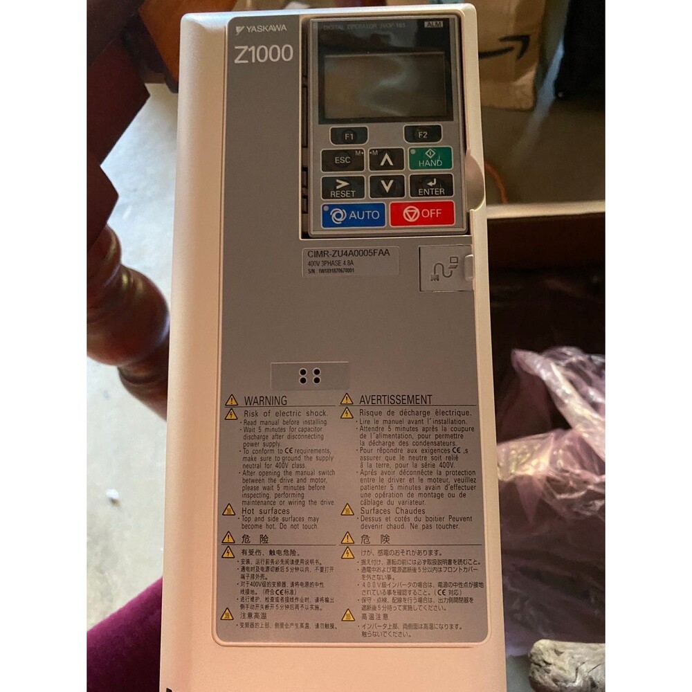 YASKAWA Z1000 Variable Frequency Drive 480v 3HP#CIMR-ZU2A0114FAA HVAC Fan Pump